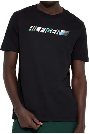 Tommy Hilfiger Top, Herre, Sort, 2XL, Uld, Stilfulde T-shirts og Polos