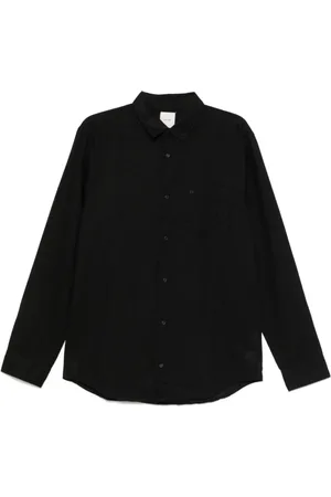 Calvin Klein Skjorte, Herre, Sort, S, Sort Button-Up Skjorte Langærmet