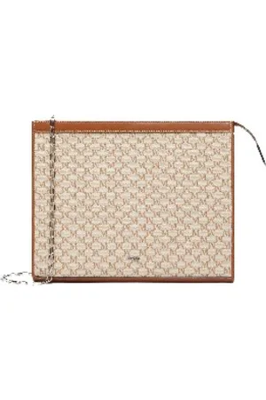 Max Mara Taske, Dame, Brun, ONE SIZE, Bomuld, Brun Bukser Flad Konvolut Bomuld