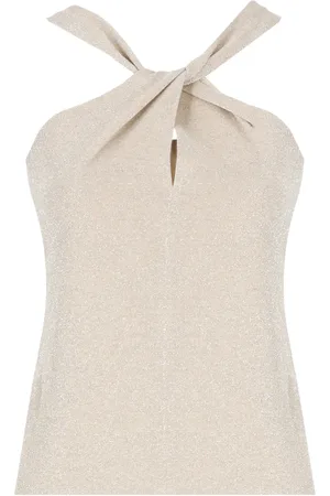 D.EXTERIOR Top, Dame, , XS, Uld, Lurex Top med Skulderstropper