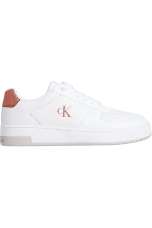 Calvin Klein Sko, Dame, Hvid, 40 EU, Læder, Hvid Lav Sneaker