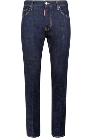 Dsquared2 Jeans, Herre, Blå, L, Bomuld, Marineblå Slim Fit Jeans