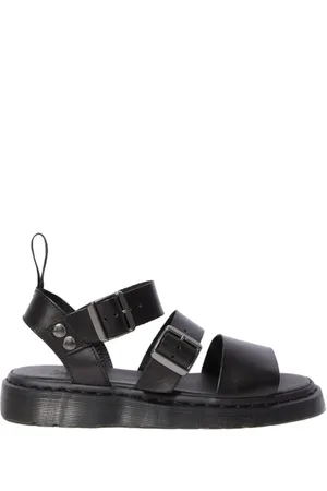 Dr. Martens Sko, Dame, Sort, 40 EU, Uld, Brando Sorte Flade Sandaler