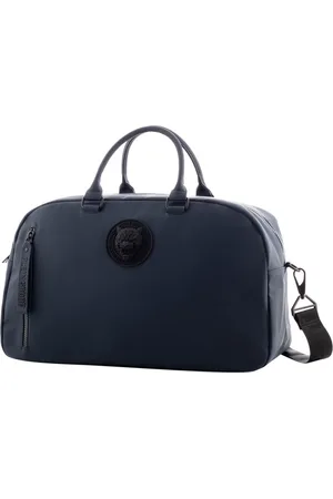Philipp Plein Taske, Herre, Blå, ONE SIZE, Blå Boston Duffle Taske til Mænd