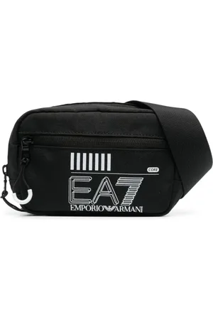 EA7 Taske, Dame, Sort, ONE SIZE, Uld, Casual Skuldertaske Sort Hvid Logo