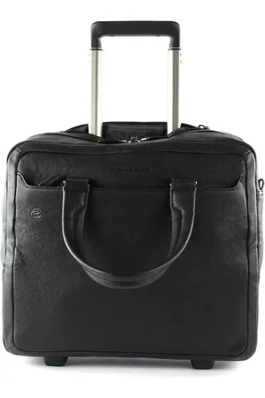 Piquadro Taske, Herre, Sort, ONE SIZE, Uld, Sort Firkantet Rullecomputer Aktentaske