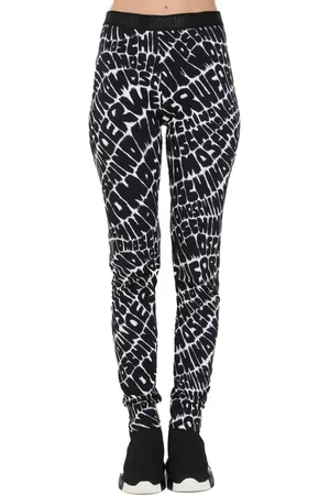 Moschino Bukser, Dame, Sort, L, Fantasy Print Leggings Sort Kvinder