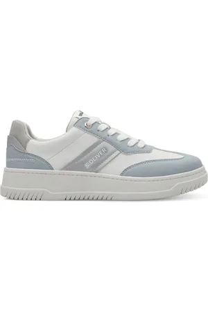 QS by s.Oliver Sko, Dame, Flerfarvet, 39 EU, Blå Snøresneakers til Kvinder