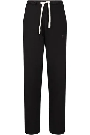 Palm Angels Bukser, Herre, Sort, S, Bomuld, Sorte track pants med logo detaljer