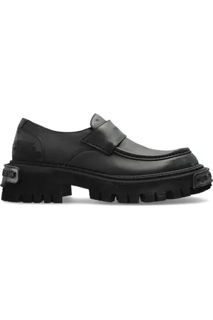 Balenciaga Sko, Herre, Sort, 40 EU, Læder, Sko Traktor type loafers