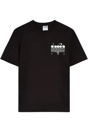 Diadora Top, Dame, Sort, L, Bomuld, Bomuld Sort T-Shirt Manifesto Kollektion