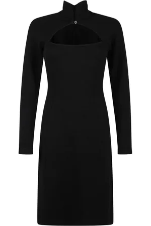 Vivienne Westwood Kjole, Dame, Sort, M, Uld, Sort Pamela Kjole med Orb Broderi
