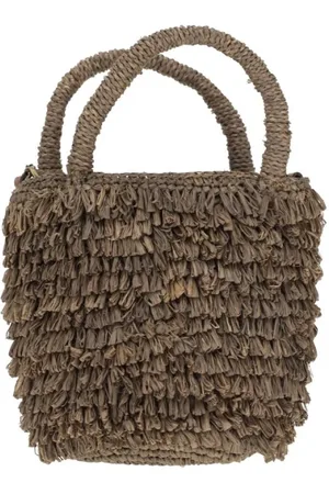 IBELIV Taske, Dame, Brun, ONE SIZE, Uld, Naka Raffia Skuldertaske
