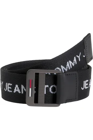 Tommy Hilfiger Tilbehør, Herre, Sort, 100 CM, Polyester, Casual bælte af polyester med logo