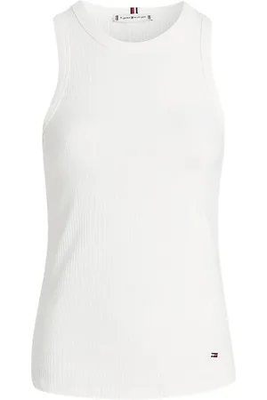 Tommy Hilfiger Top, Dame, Hvid, M, Uld, Stilfulde Sweaters Kollektion
