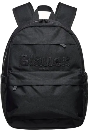 Blauer Taske, Herre, Sort, ONE SIZE, Sort Syntetisk Rygsæk med Trykt Logo