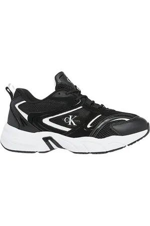Calvin Klein Sko, Dame, Sort, 40 EU, Uld, Retro Tennis Su-Mesh Sneakers Sort/Hvid