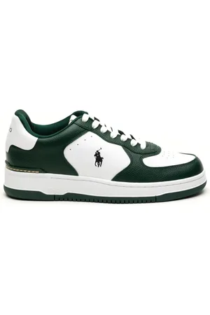 Ralph Lauren Sko, Herre, Grøn, 40 EU, Læder, Masters CRT Lave Top Sneakers