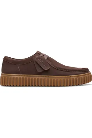 Clarks Sko, Herre, Brun, 41 EU, Uld, Mørkebrune Fritidssneakers