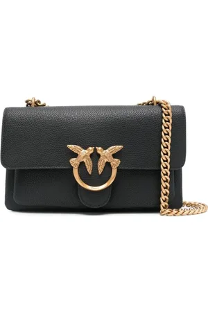 Pinko Taske, Dame, Sort, ONE SIZE, Uld, Sort en skulder taske til kvinder