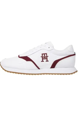 Tommy Hilfiger Sko, Herre, Hvid, 46 EU, Afslappede Sneakers til Mænd og Kvinder