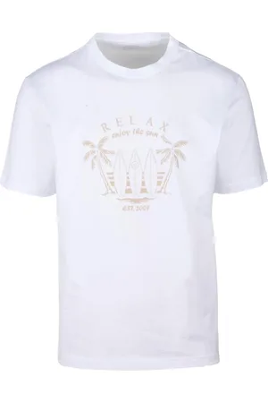 ELEVENTY Top, Herre, Hvid, M, Bomuld, Bomuld T-shirt