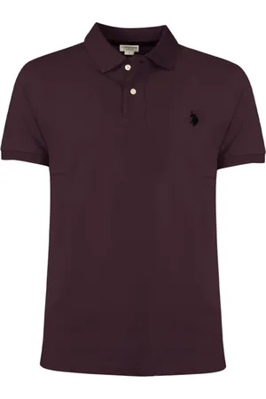 U.S. Polo Assn. Top, Herre, Rød, 3XL, Bomuld, Casual Logo Sport Polo Skjorte
