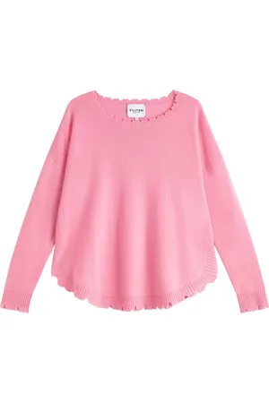 KUJTEN Strik, Dame, Lyserød, L, Luksus Kasjmir Sweater
