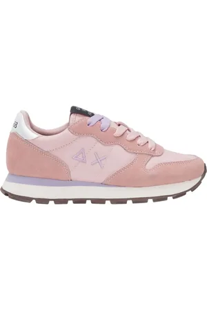 sun68 Sko, Dame, Lyserød, 36 EU, Læder, Rosa Læder og Stof Afslappet Sneaker