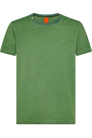 sun68 Top, Herre, Grøn, L, Bomuld, Grøn Special Dye Bomuld T-shirt