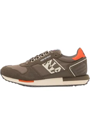 Napapijri Sko, Herre, Grå, 41 EU, Læder, Grå Virtus Sneakers med D-ringe