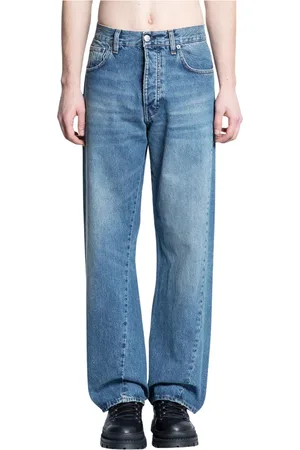 Sunflower Jeans, Herre, Blå, W31, Denim, Denim Twist Wide Leg Jeans