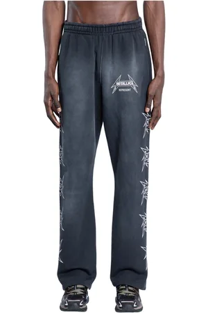 Represent Bukser, Herre, Sort, XL, Bomuld, Sort Vasket Bomuld Sweat Pants
