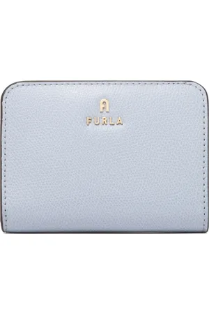 Furla Tilbehør, Dame, Blå, ONE SIZE, Cloud Camelia Kompakt Pung Grå