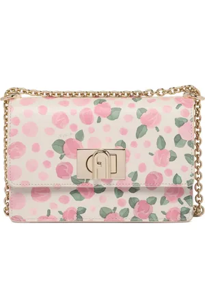Furla Taske, Dame, Flerfarvet, ONE SIZE, Uld, Blomstret Mini Skuldertaske