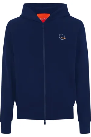 sunseeker Sweathshirts & Hoodies, Herre, Blå, M, Bomuld, Hættetrøje med lynlås og bomuldsammensætning