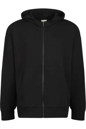Calvin Klein Sweathshirts & Hoodies, Herre, Sort, S, Uld, Sort Hættetrøje Sweaters