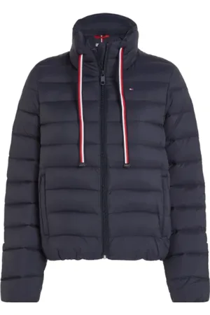 Tommy Hilfiger Jakke, Dame, Blå, XL, Uld, Stilfulde Jakker Kollektion
