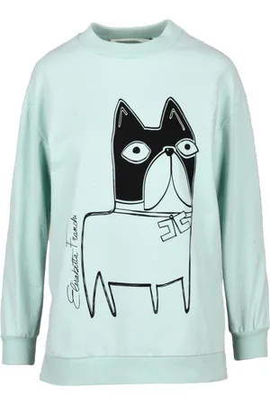 Elisabetta Franchi Sweathshirts & Hoodies, Dame, Grøn, XS, Bomuld, Sweatshirts Hoodies