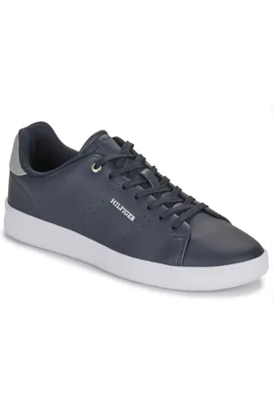 Tommy Hilfiger Sko, Herre, Blå, 42 EU, Afslappede Sneakers til Mænd og Kvinder