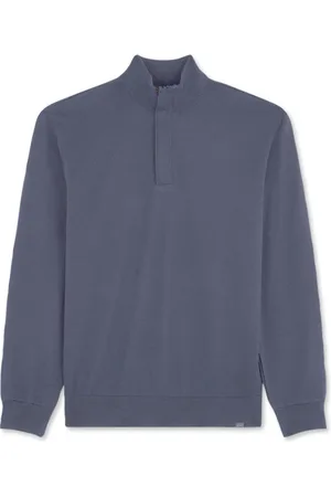Paul & Shark Strik, Herre, Blå, 4XL, Uld, Sommeruldtrøje med Alcantara®-detaljer