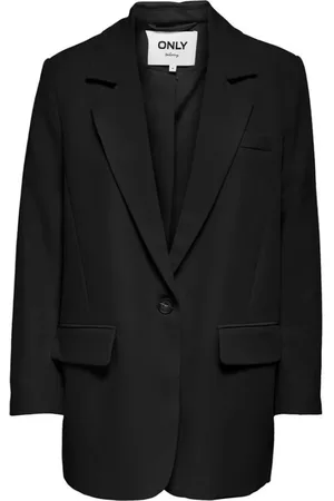 ONLY Jakke, Dame, Sort, S, Polyester, Sort Polyester Blazer Efterår/Vinter Kollektion