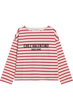 VALENTINO GARAVANI Top, Dame, Flerfarvet, S, Langærmet Crew Neck T-shirt
