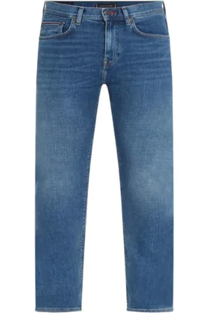 Tommy Hilfiger Jeans, Herre, Blå, W35 L34, Uld, Stilfulde Bukser til Mænd