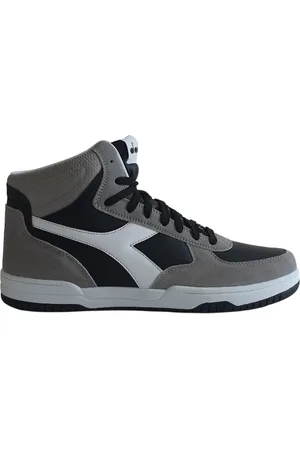 Diadora Sko, Herre, Flerfarvet, 46 EU, Læder, Raptor High SL Syntetisk Læder Sneakers Sort