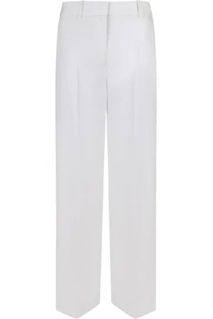 Calvin Klein Bukser, Dame, Hvid, M, Hvide skræddersyede bukser