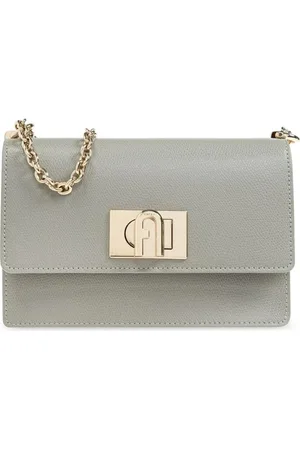 Furla Taske, Dame, Grå, ONE SIZE, Læder, Grå Mini Crossbody Taske