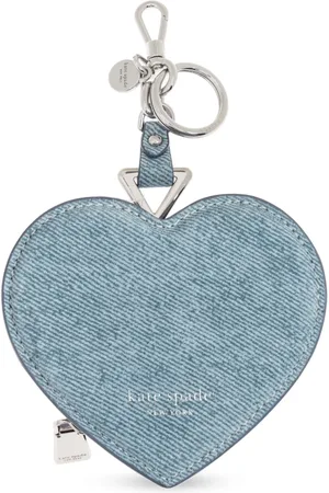 Kate Spade Tilbehør, Dame, Blå, ONE SIZE, Læder, Hjerteformet pose