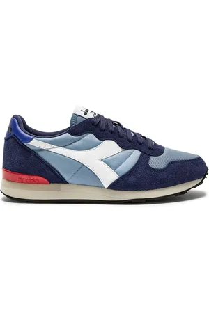 Diadora Sko, Herre, Blå, 46 EU, Nylon, Retro-running sneaker i blå nylon/suede