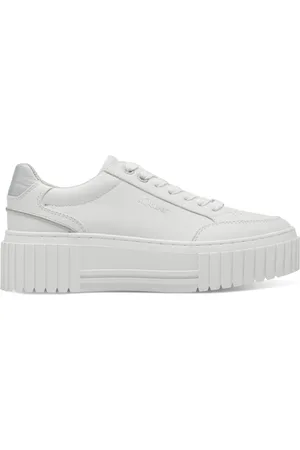 QS by s.Oliver Sko, Dame, Hvid, 40 EU, Hvide Snøresneakers til Kvinder